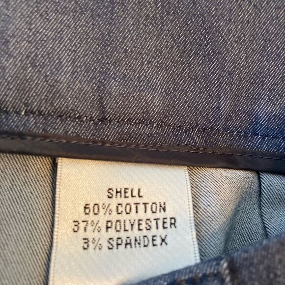 Talbots NWOT dark chambray high waist slim trousers - Picture 6 of 10